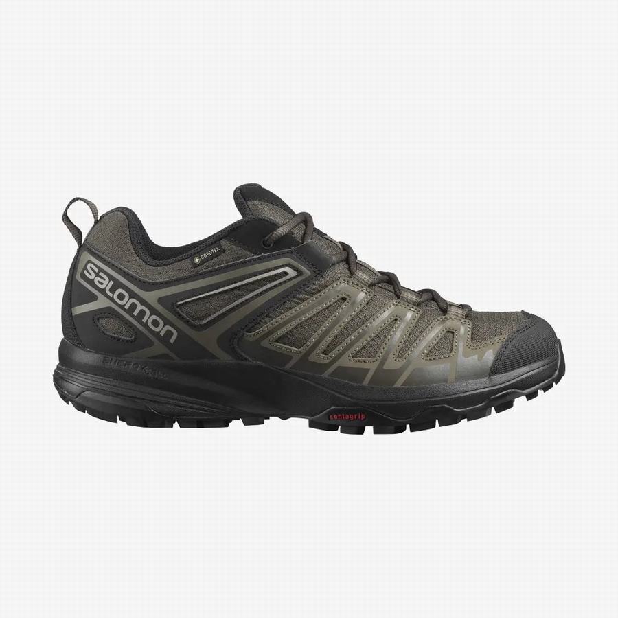 Ορειβατικά Παπούτσια Salomon X Crest Gore-tex ανδρικα Ελιά [INB268MC]